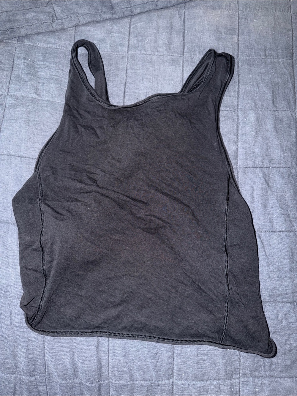 lululemon athletica Black Scoop-Neck Tank Top